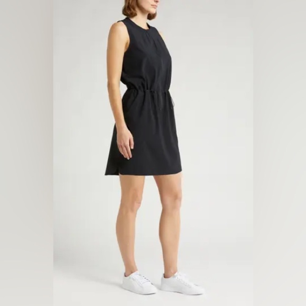 ATHLETA Rincon *SOLD OUT* black performance sleeveless athletic exercise dress